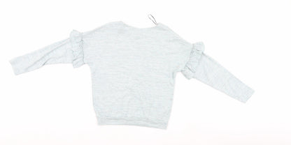 Back view of H&M girls’ blue basic casual, size 9-10, years