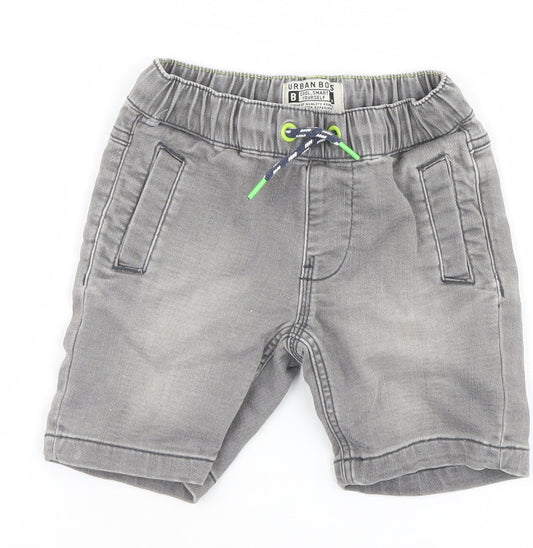 Matalan Girls Grey   Cargo Shorts Size 4 Years