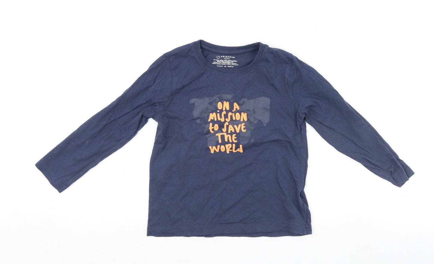 Primark Boys Blue   Basic Polo Size 5-6 Years