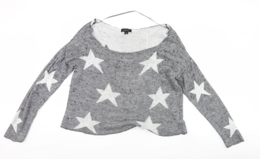 Atmosphere Womens Grey   Pullover Jumper Size L