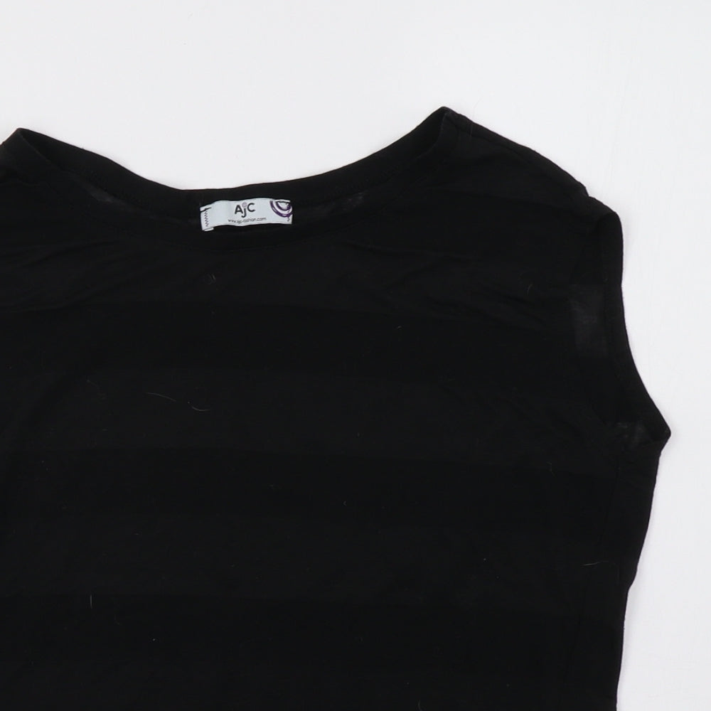 aj fashon Womens Black   Basic T-Shirt Size 8