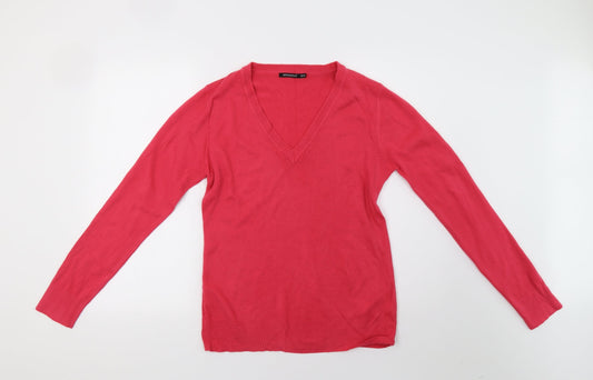 Primark Womens Pink  Knit Pullover Sweatshirt Size 16