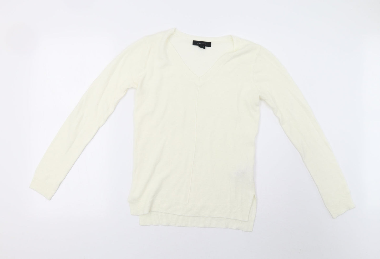 Primark Womens White  Knit Pullover Sweatshirt Size 6