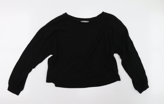 New Look Womens Black   Pullover Sweatshirt Size M