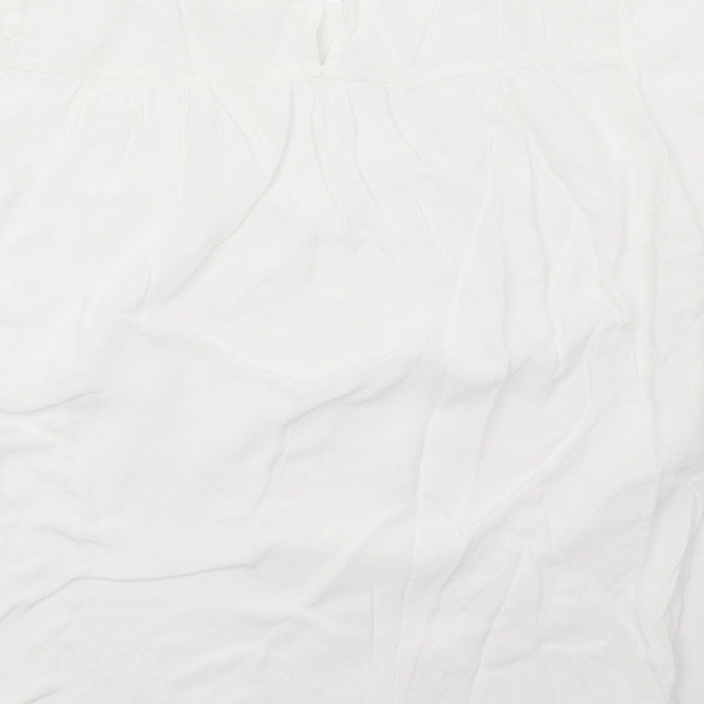 H&M Womens White   Basic T-Shirt Size 8