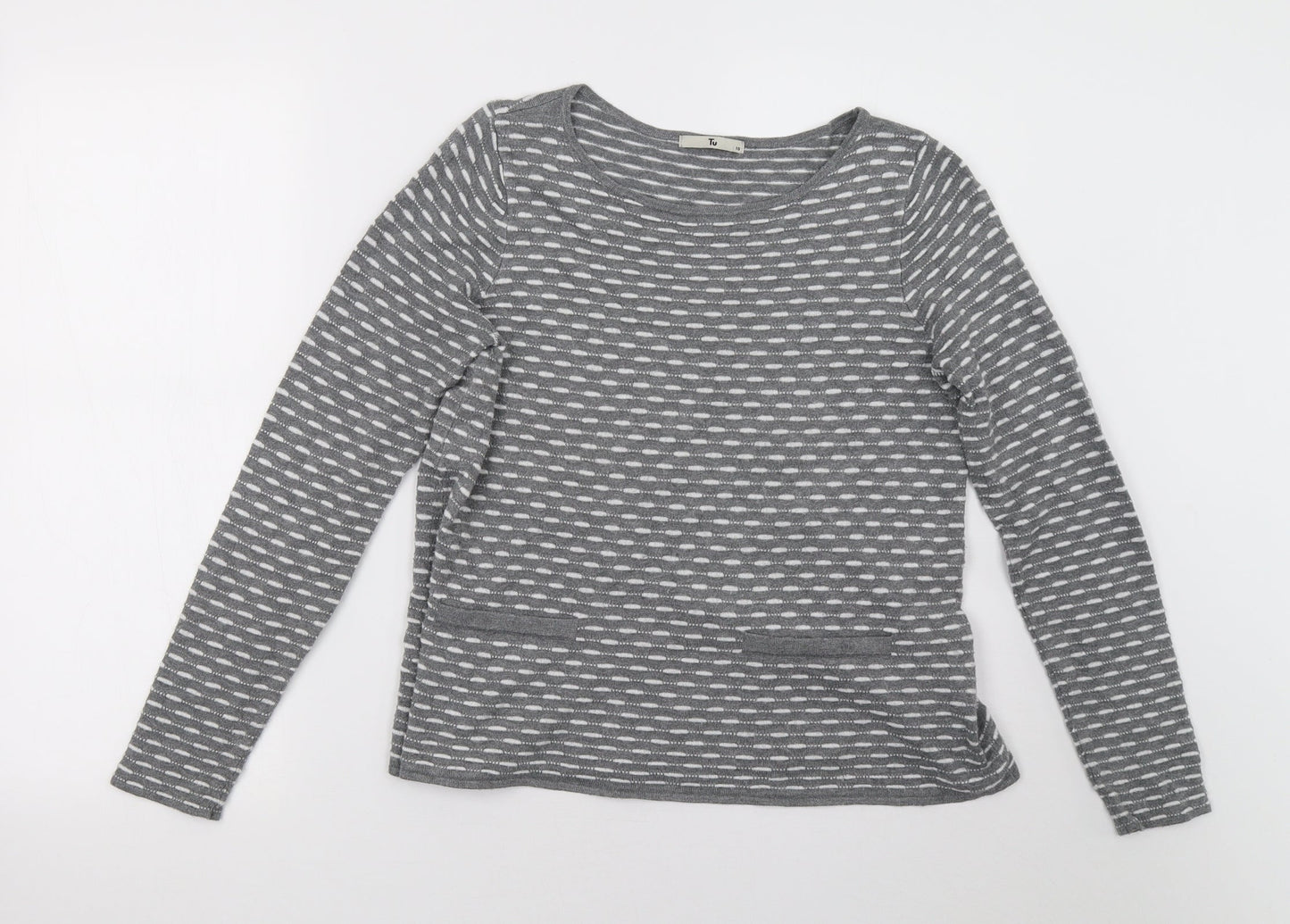 Sainsburys Womens Grey   Pullover Sweatshirt Size 10