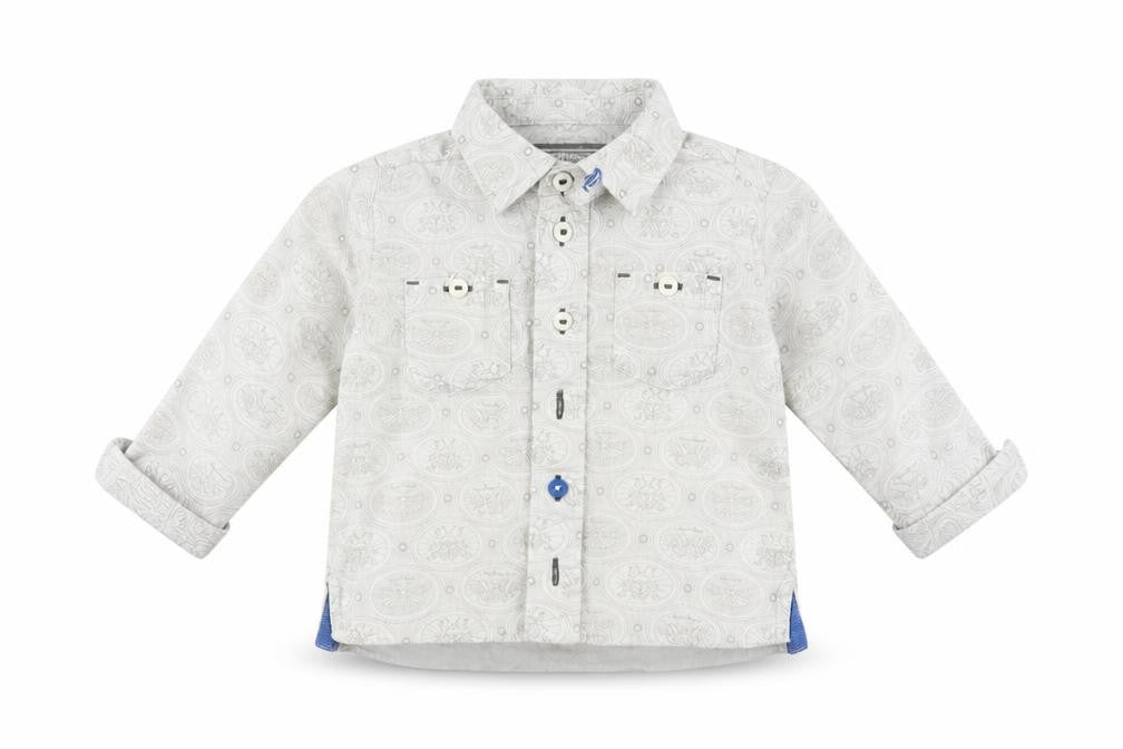 Marks & Spencer Boys Grey   Basic Button-Up Size 12 Months