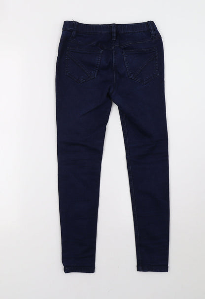 Next Girls Blue   Jegging Trousers Size 9 Months