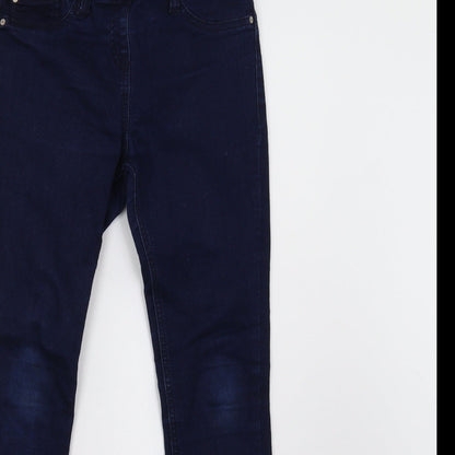 Next Girls Blue   Jegging Trousers Size 9 Months