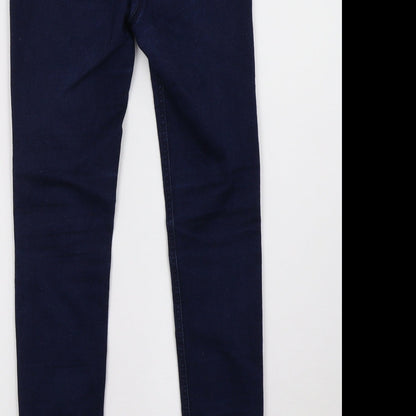 Next Girls Blue   Jegging Trousers Size 9 Months