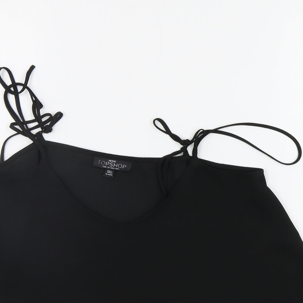 Topshop Womens Black   Basic Tank Size 6