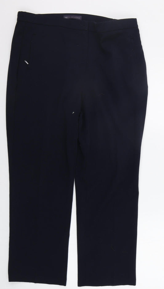 Marks and Spencer Womens Blue   Trousers  Size 14 L25 in