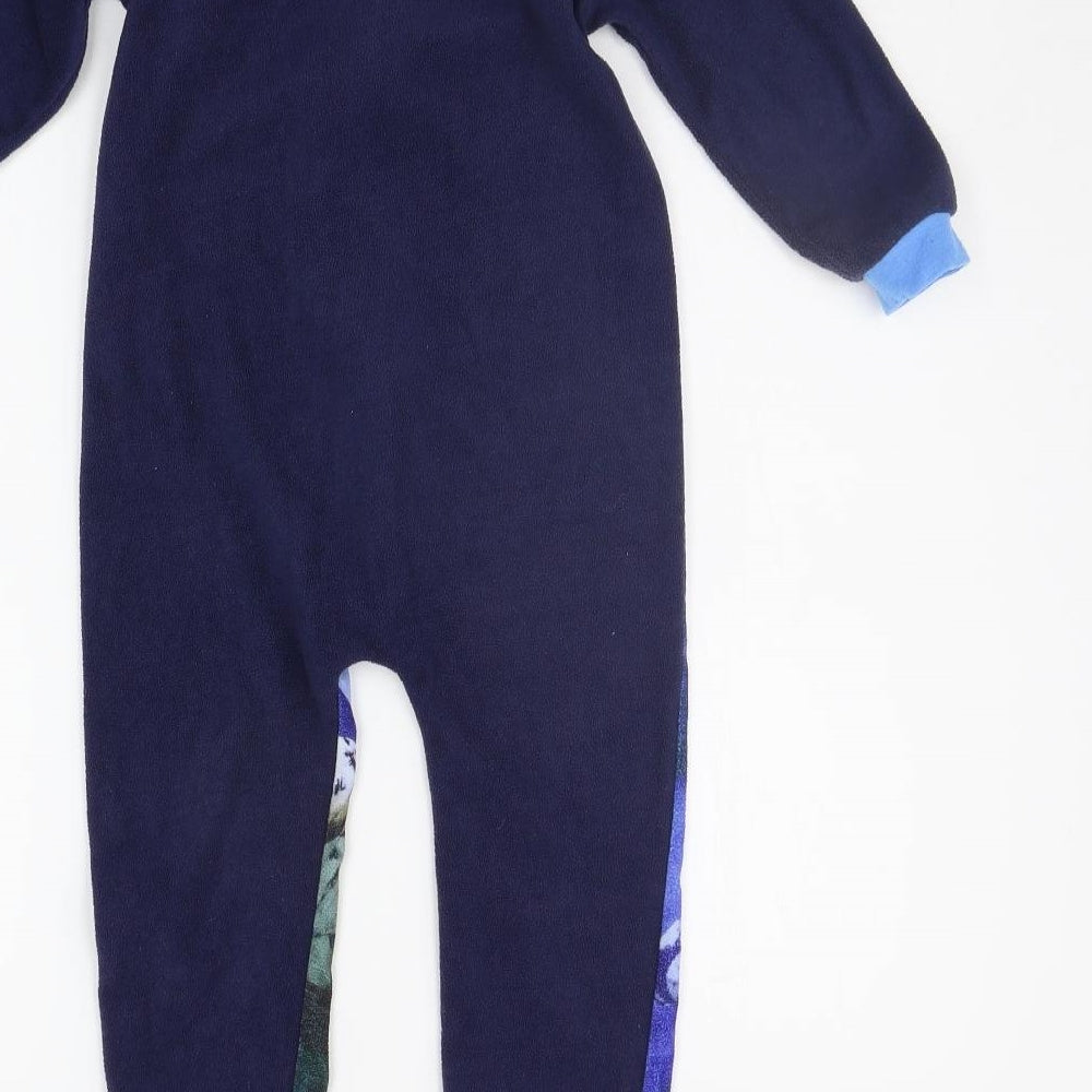 Lucasfilm Girls Blue Geometric  Jumpsuit One-Piece Size 3-4 Years
