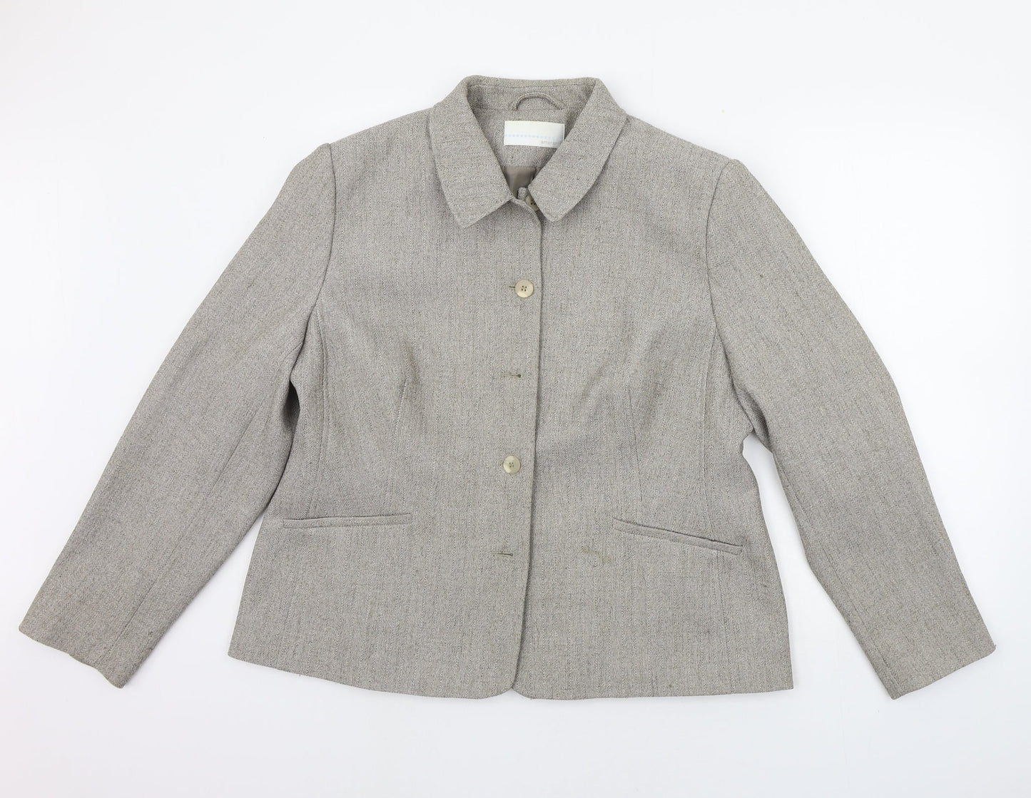 AMARANTO Womens Grey   Jacket Coat Size 20