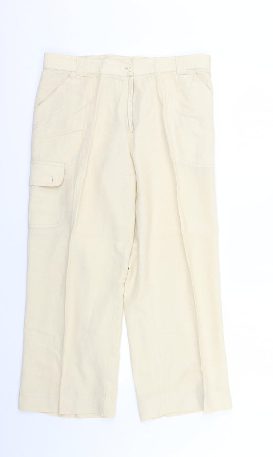 casual comfort Womens Beige   Trousers  Size 14 L25 in