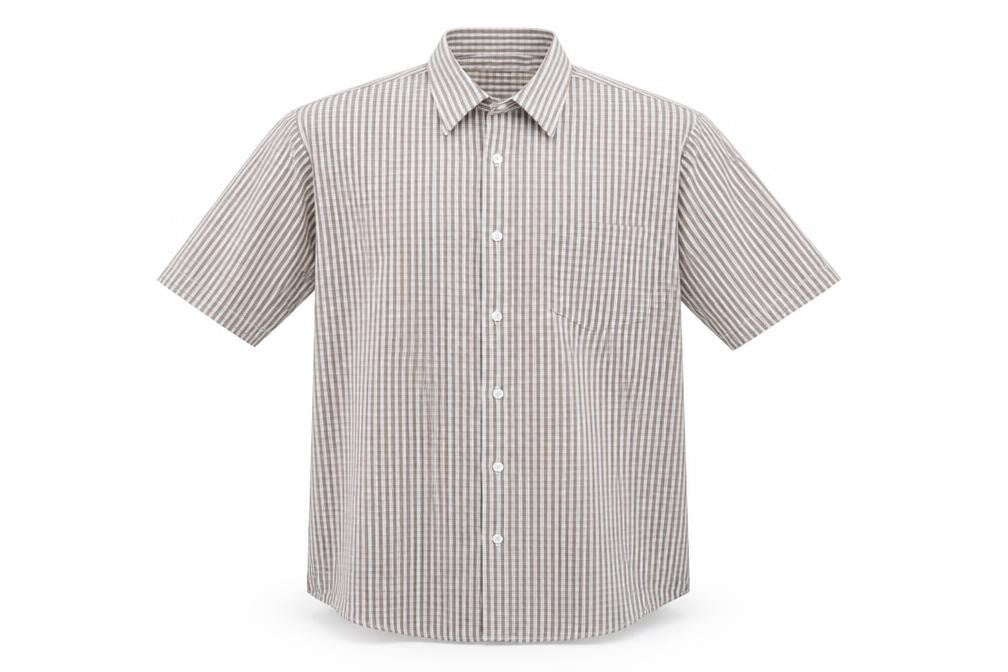 Cotton Traders Mens Beige Striped   Button-Up Size L