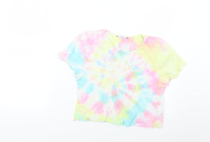 Primark Womens Multicoloured Geometric  Tunic T-Shirt Size 6