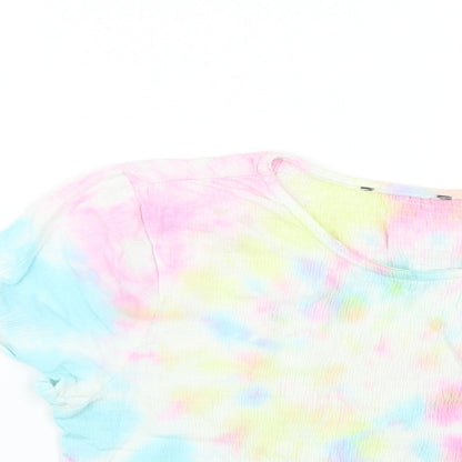 Primark Womens Multicoloured Geometric  Tunic T-Shirt Size 6