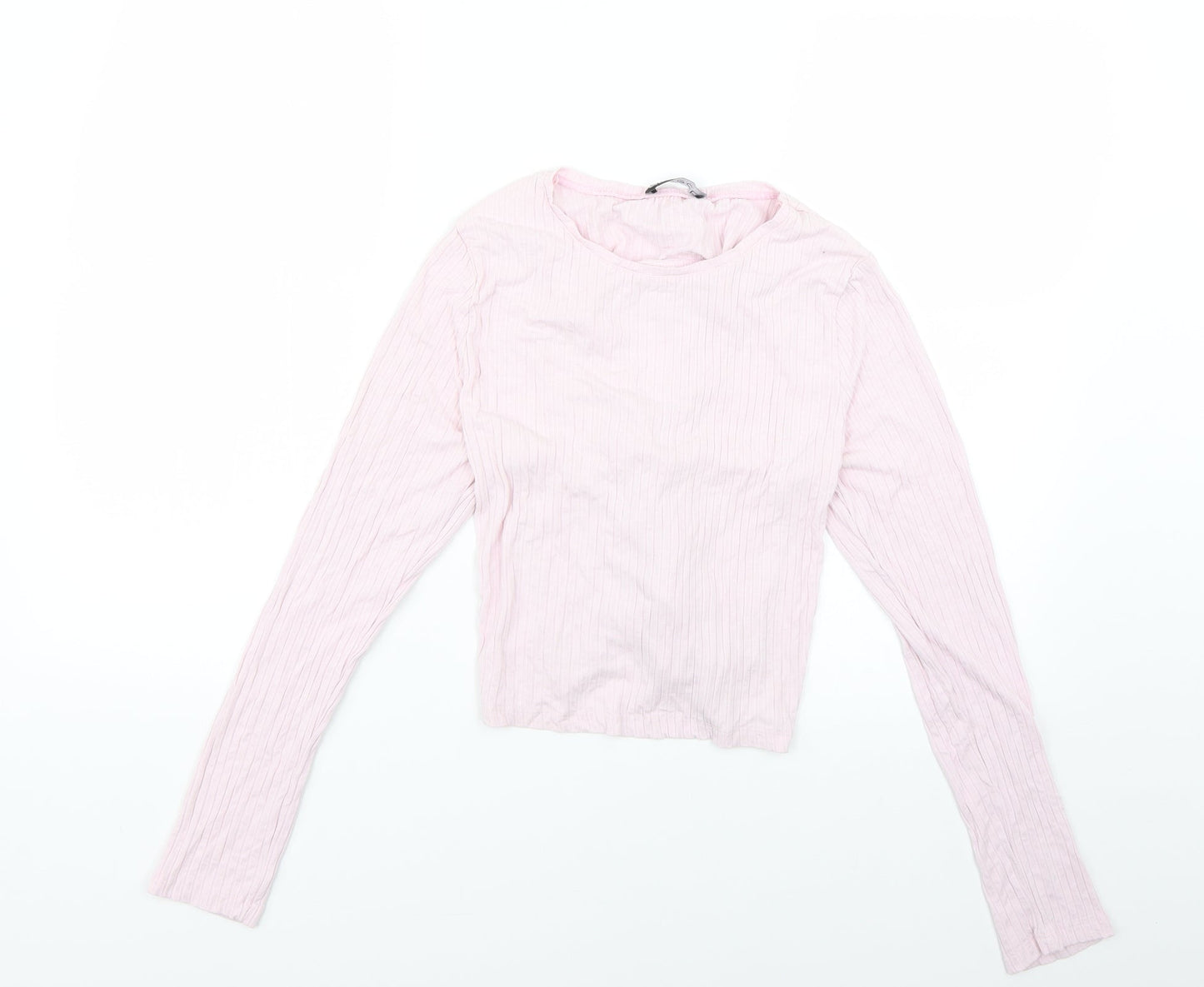 Select Womens Pink   Basic Blouse Size L