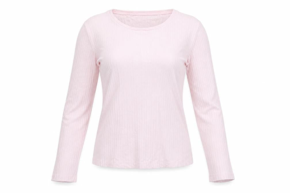 Select Womens Pink   Basic Blouse Size L
