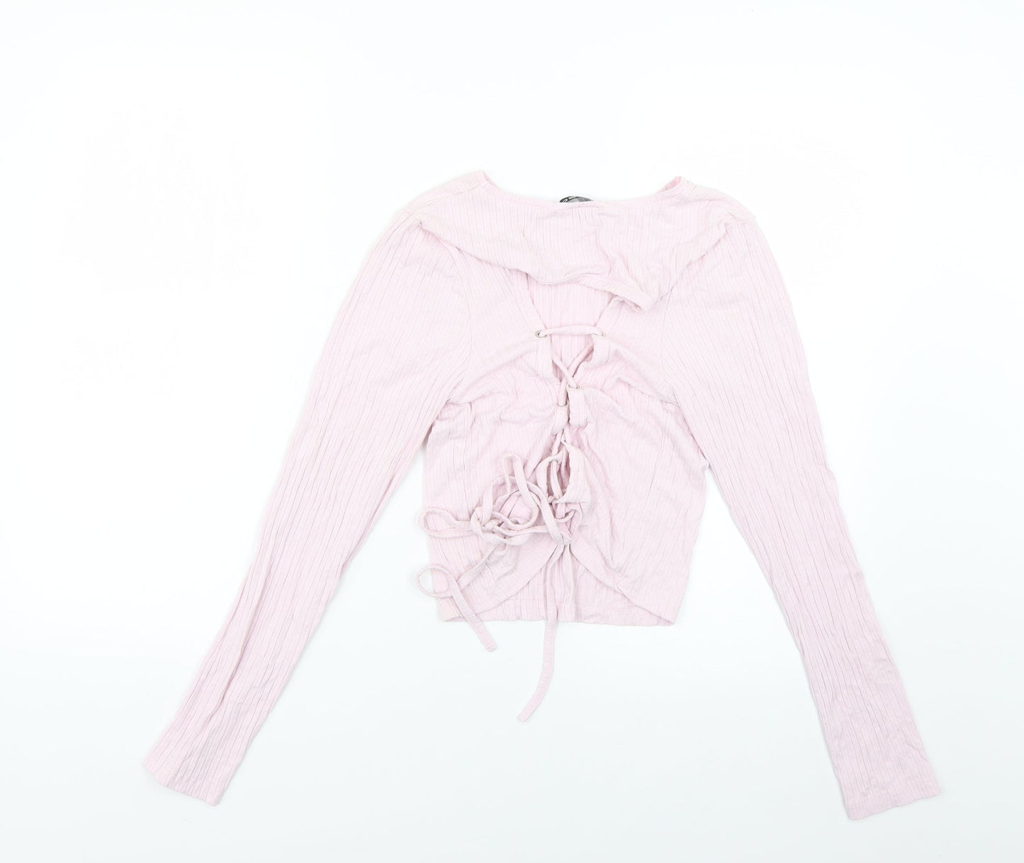 Select Womens Pink   Basic Blouse Size L