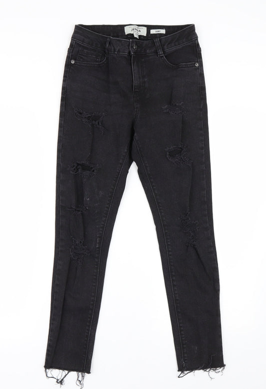 New Look Girls Black  Denim Skinny Jeans Size 12 Years