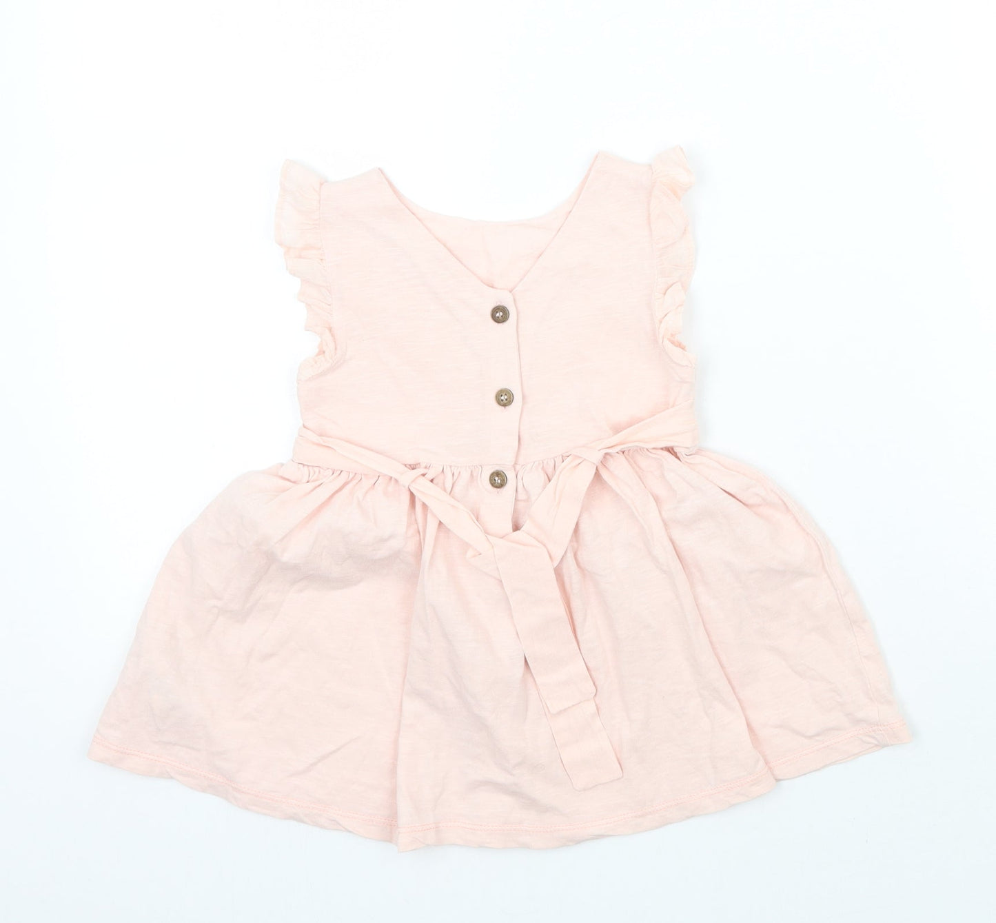 NEXT Girls Pink Floral  A-Line  Size 12 Months