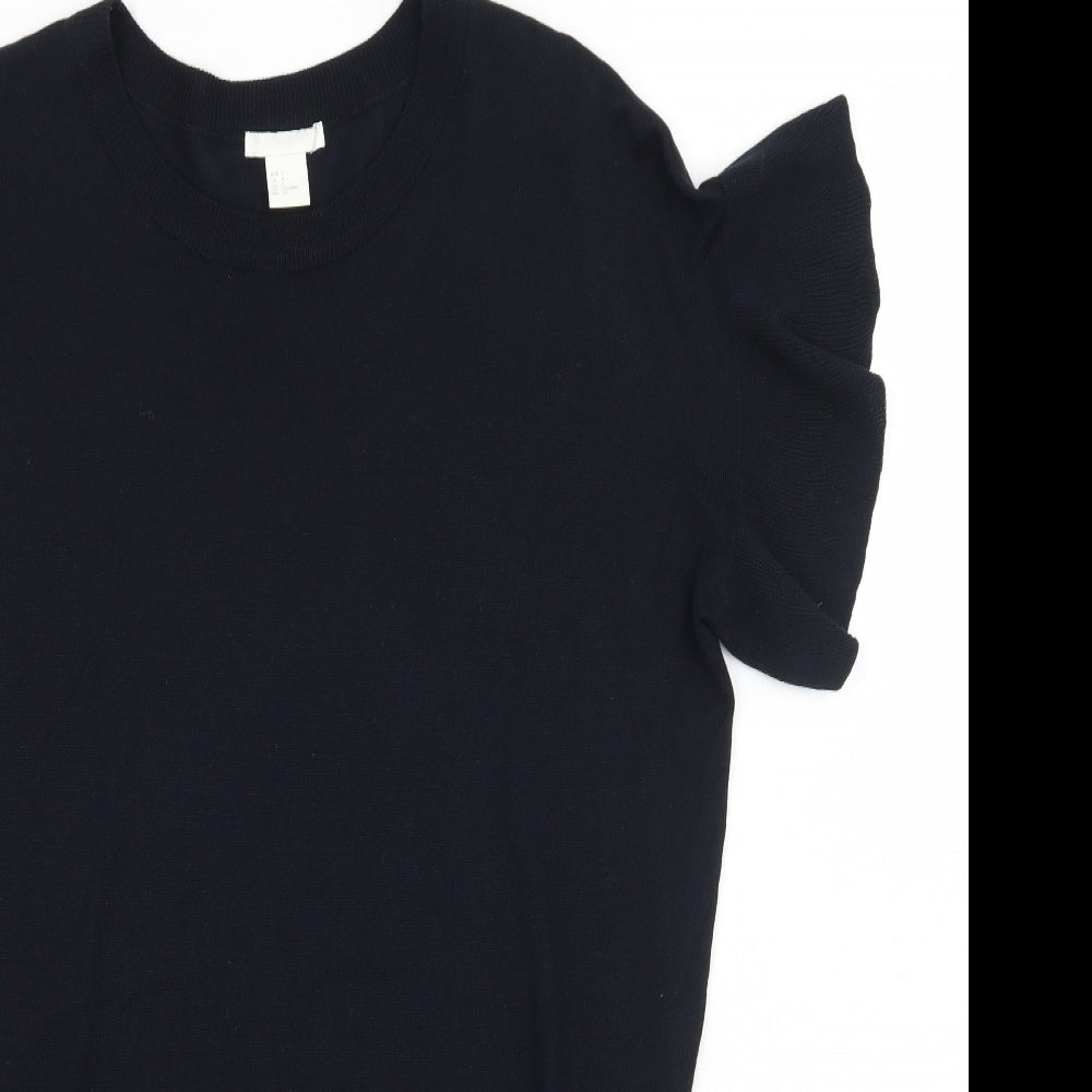H&M Womens Black   Basic Blouse Size S