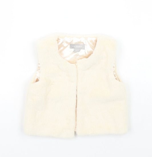 Primark Girls Beige   Gilet Coat Size 24 Months