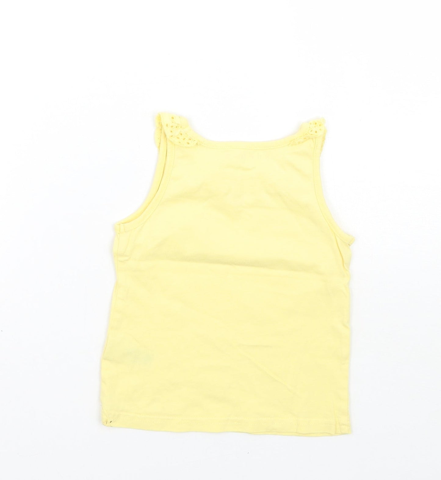 Nutmeg Girls Yellow   Basic Tank Size 12-18 Months