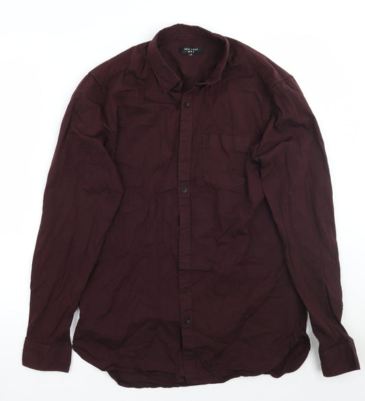 Newlook Mens Purple    Button-Up Size M