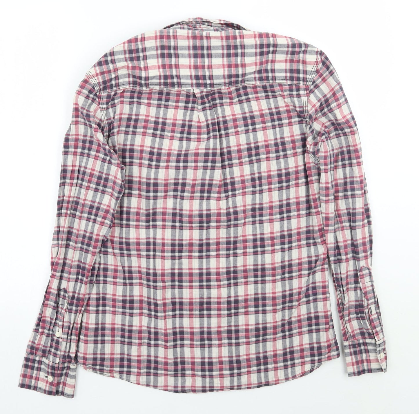 NEXT Mens Pink Check   Button-Up Size M