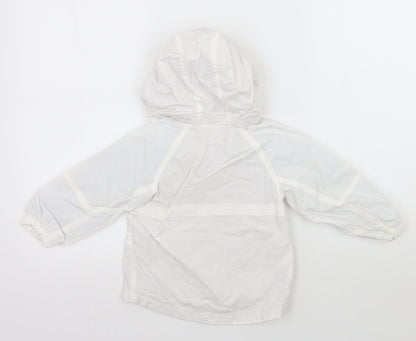 Back view of H&M girls’ white jacket, size 2, years