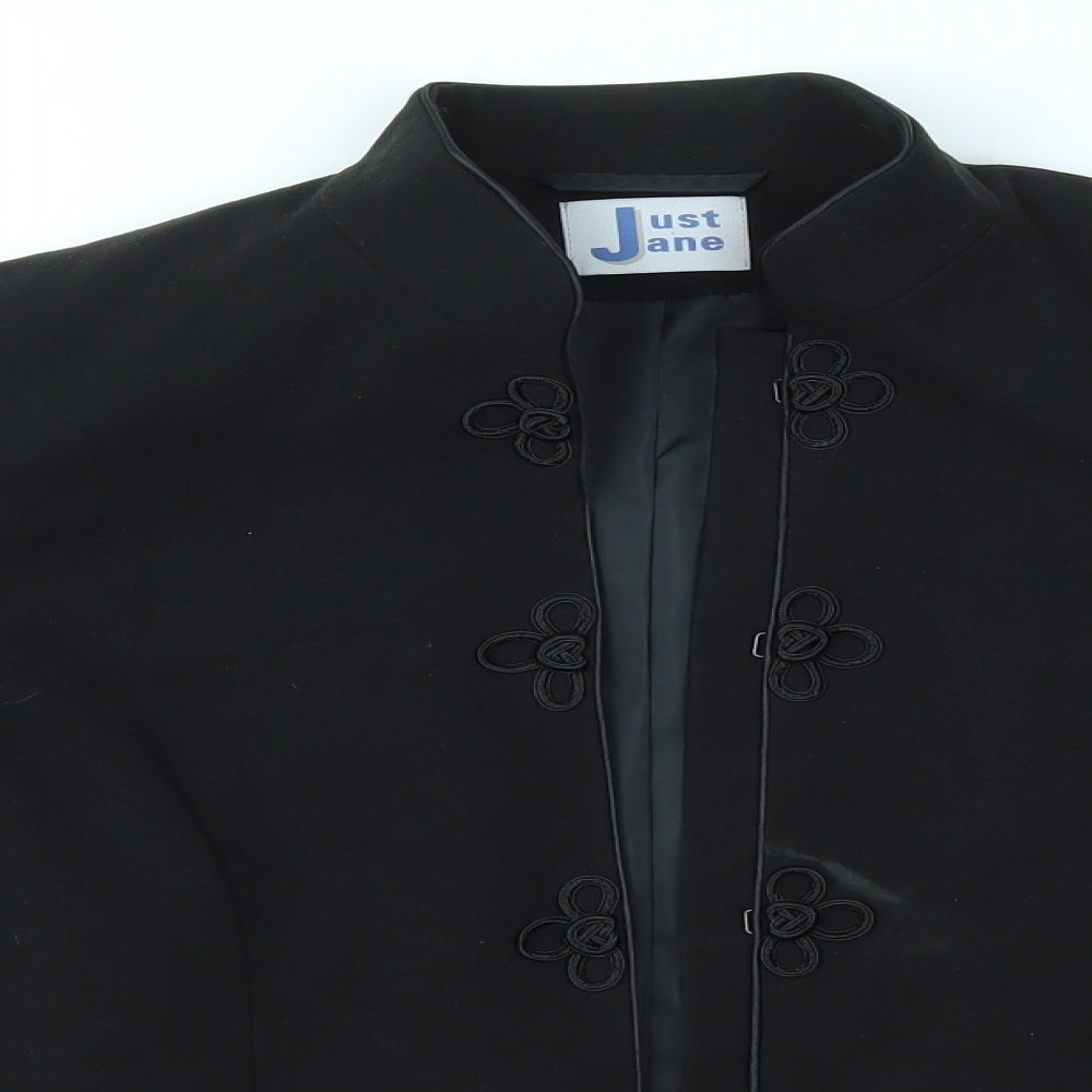 JUST JANE Womens Black   Jacket  Size 12