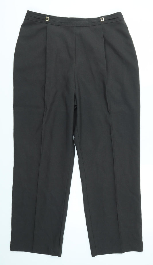 M&S Womens Grey   Dress Pants Trousers Size 16 L24 in