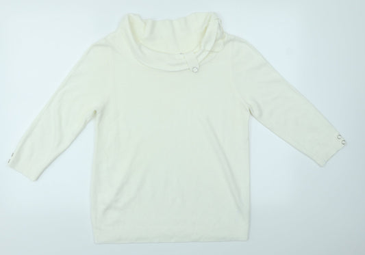 BHS Womens Ivory   Pullover Jumper Size 14