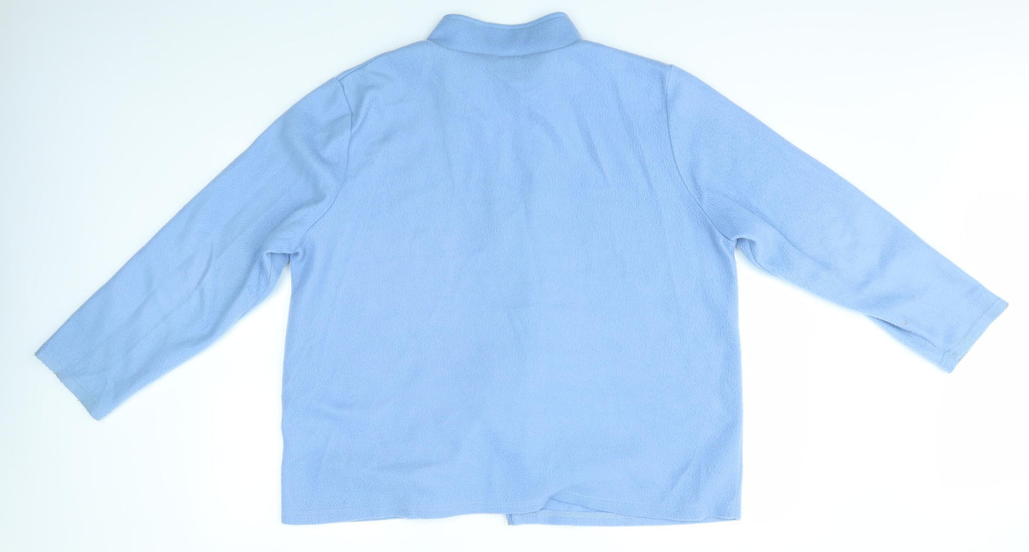 GABRIELA VICENGA Womens Blue   Full Zip Jumper Size 20