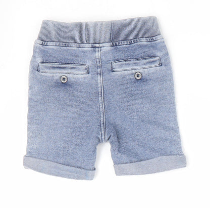 Back view of Timberland boys’ blue jogger jeans, size 6-9, months