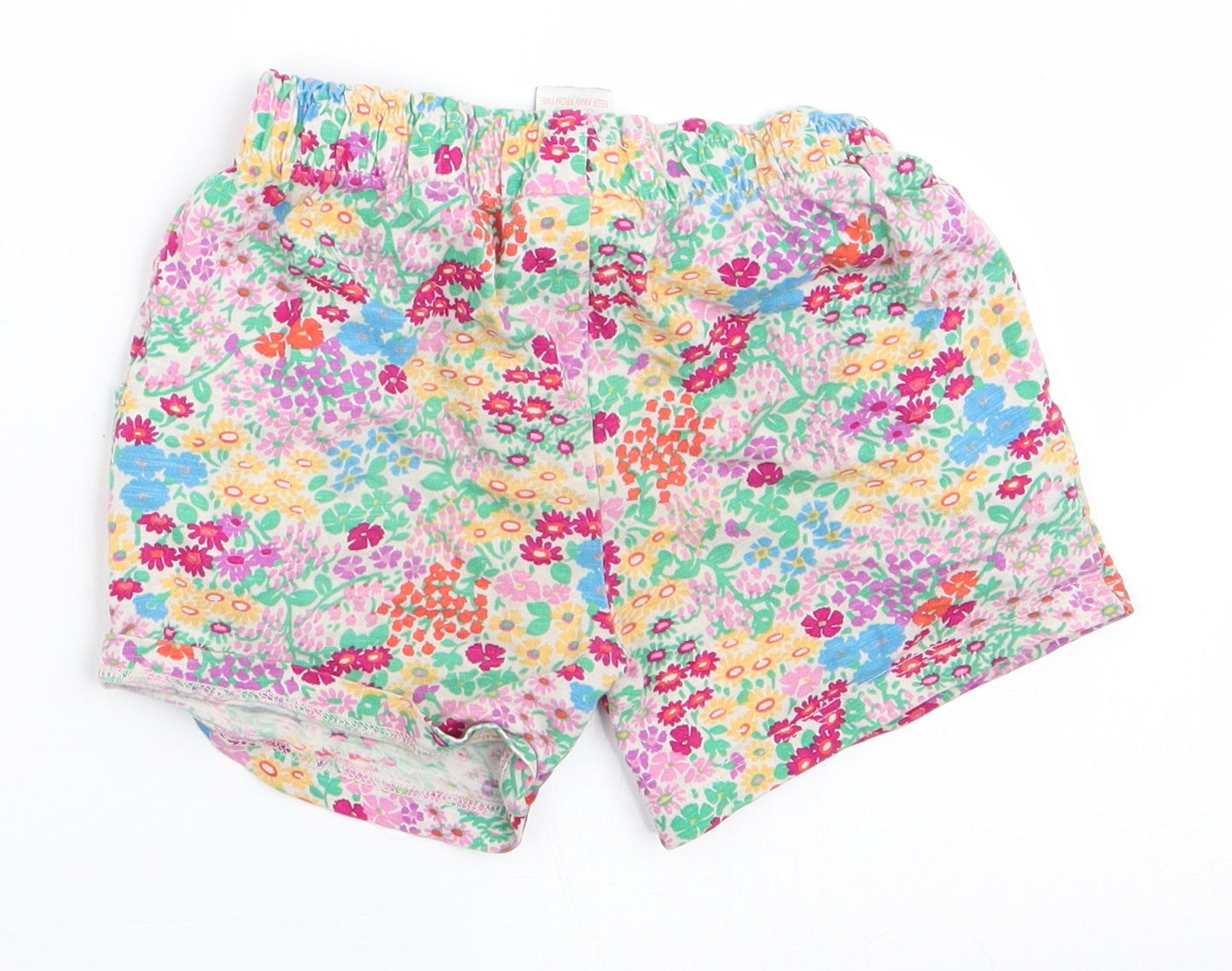 NEXT Girls Multicoloured Floral  Sweat Shorts Size 2-3 Years
