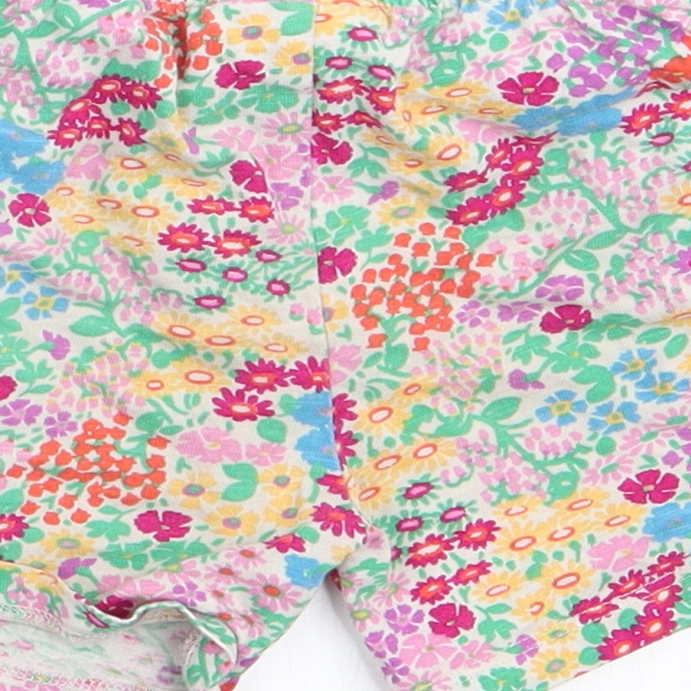 NEXT Girls Multicoloured Floral  Sweat Shorts Size 2-3 Years