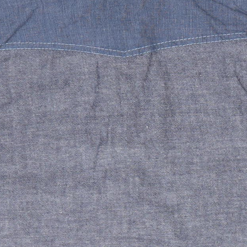 M&Co Boys Blue   Basic Button-Up Size 12-18 Months