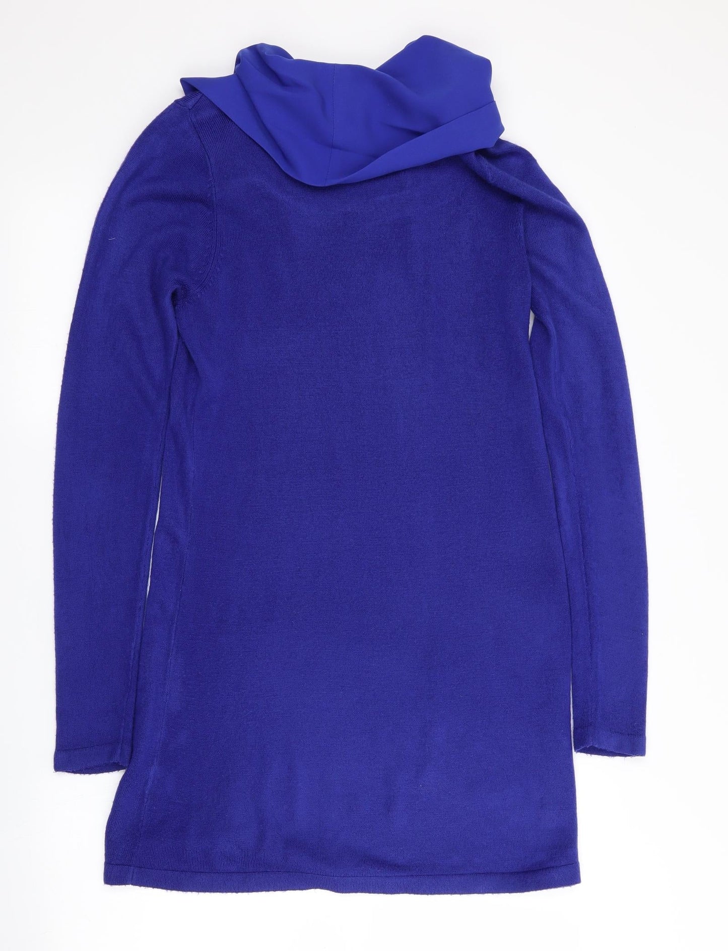 Marks and Spencer Womens Blue   Fit & Flare    - Fabric Neck Knitted body