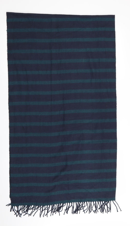 Preworn Mens Blue Striped  Scarf  One Size