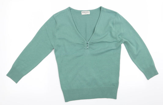 Internacionale Womens Green   Pullover Jumper Size 12