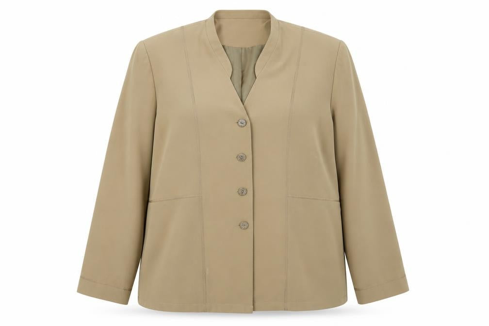 ELVI Womens Beige   Jacket Sport Coat Size 18