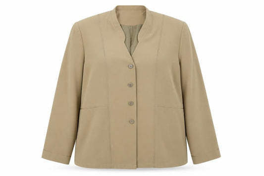 ELVI Womens Beige   Jacket Sport Coat Size 18