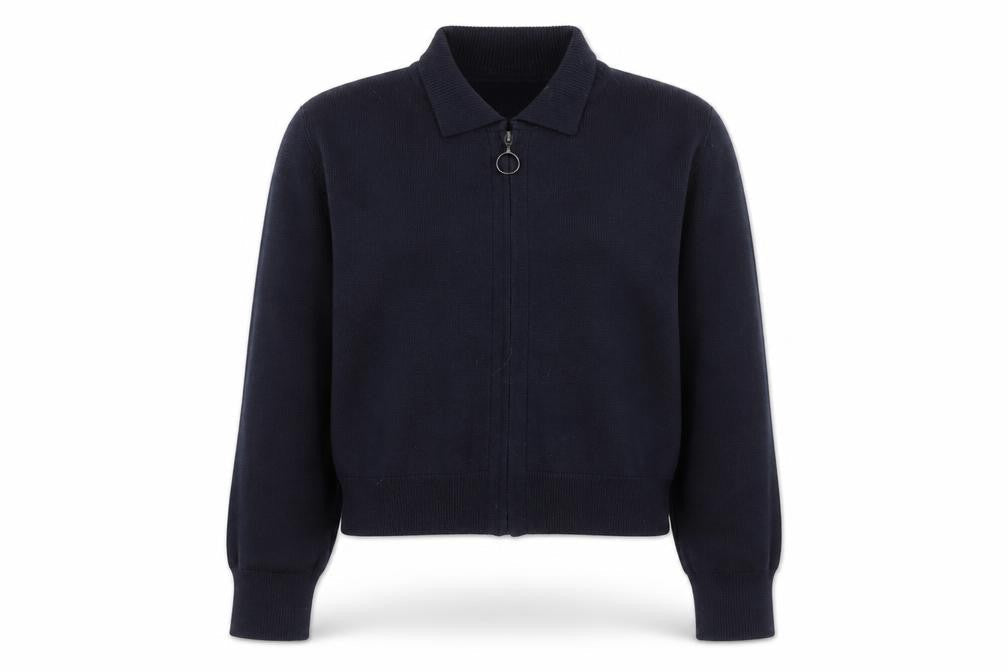 Topshop Womens Blue   Full Zip Sweatshirt Size L