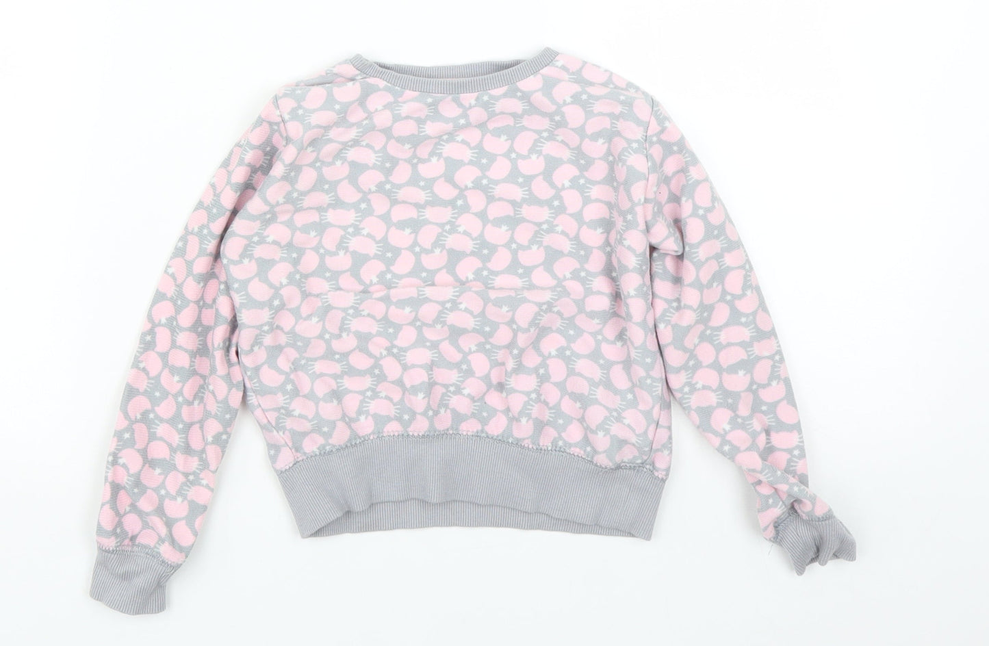 Matalan Girls Multicoloured Animal Print  Pullover Sweatshirt Size 4-5 Years