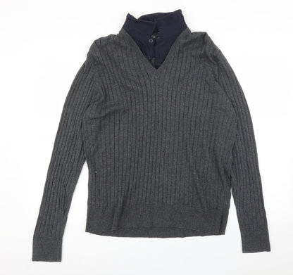 Marks & Spencer Mens Grey   Pullover Jumper Size L