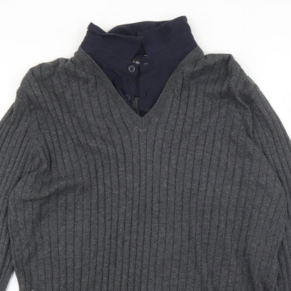 Marks & Spencer Mens Grey   Pullover Jumper Size L